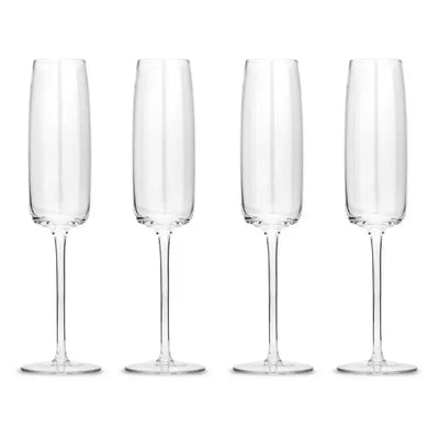 Ripple CHAMPAGNE FLUTE SET OF 4